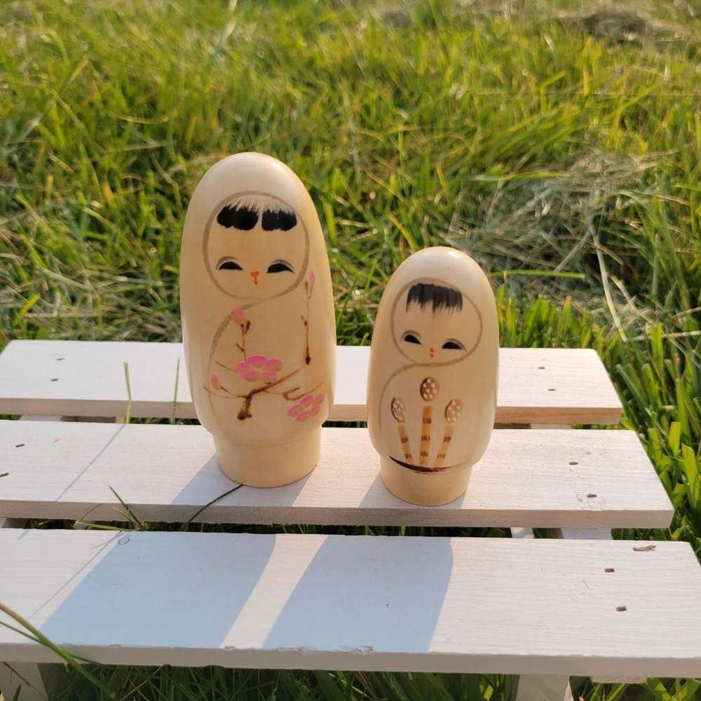 Traditional mini Kokeshi doll, japanese doll, mini